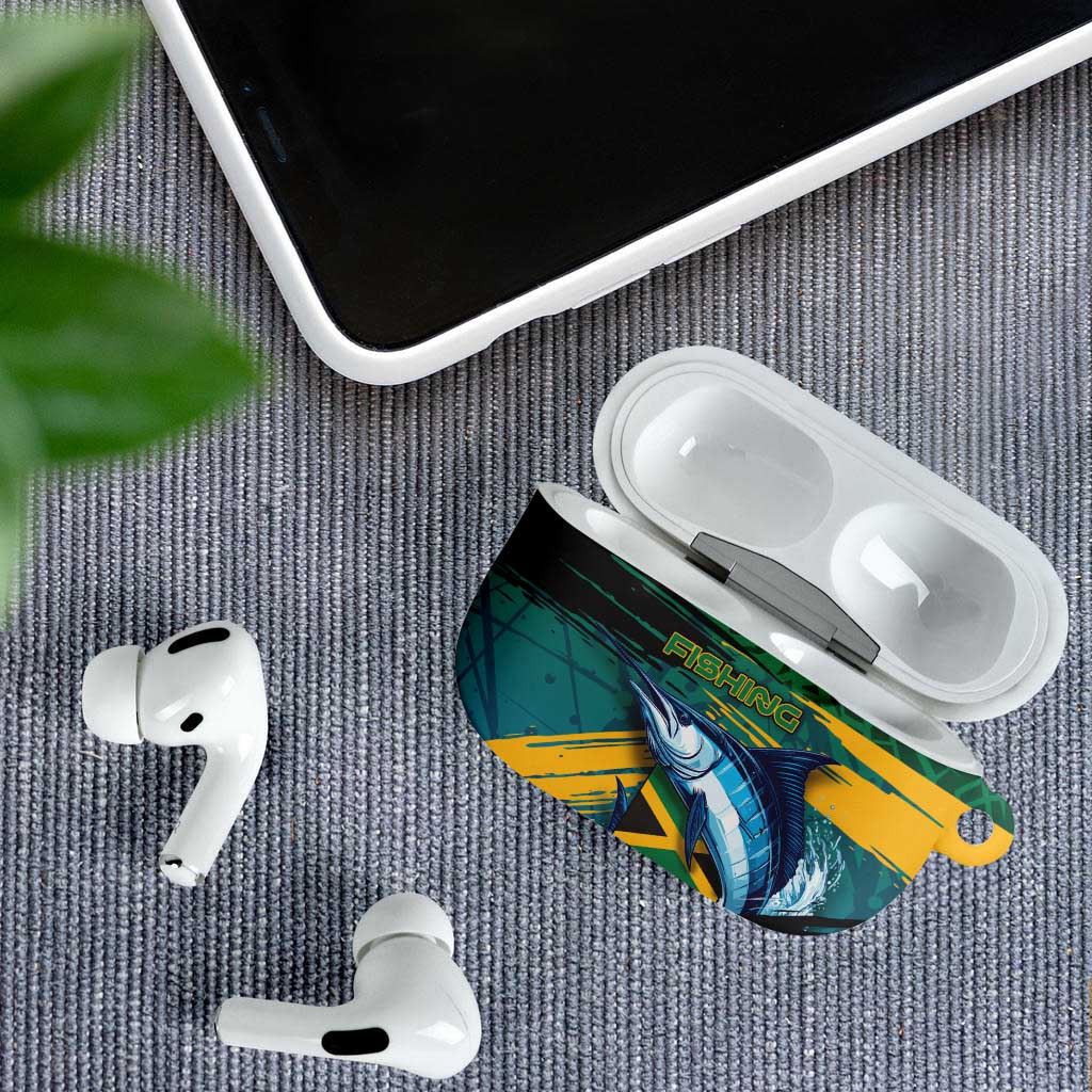 Afro-Jamaicans Fishing AirPods Case Blue Marlin Fish