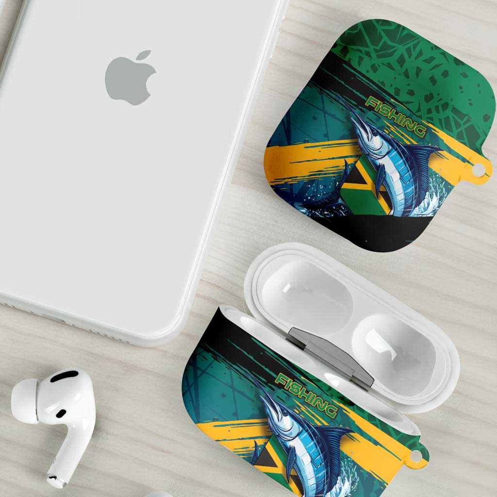 Afro-Jamaicans Fishing AirPods Case Blue Marlin Fish