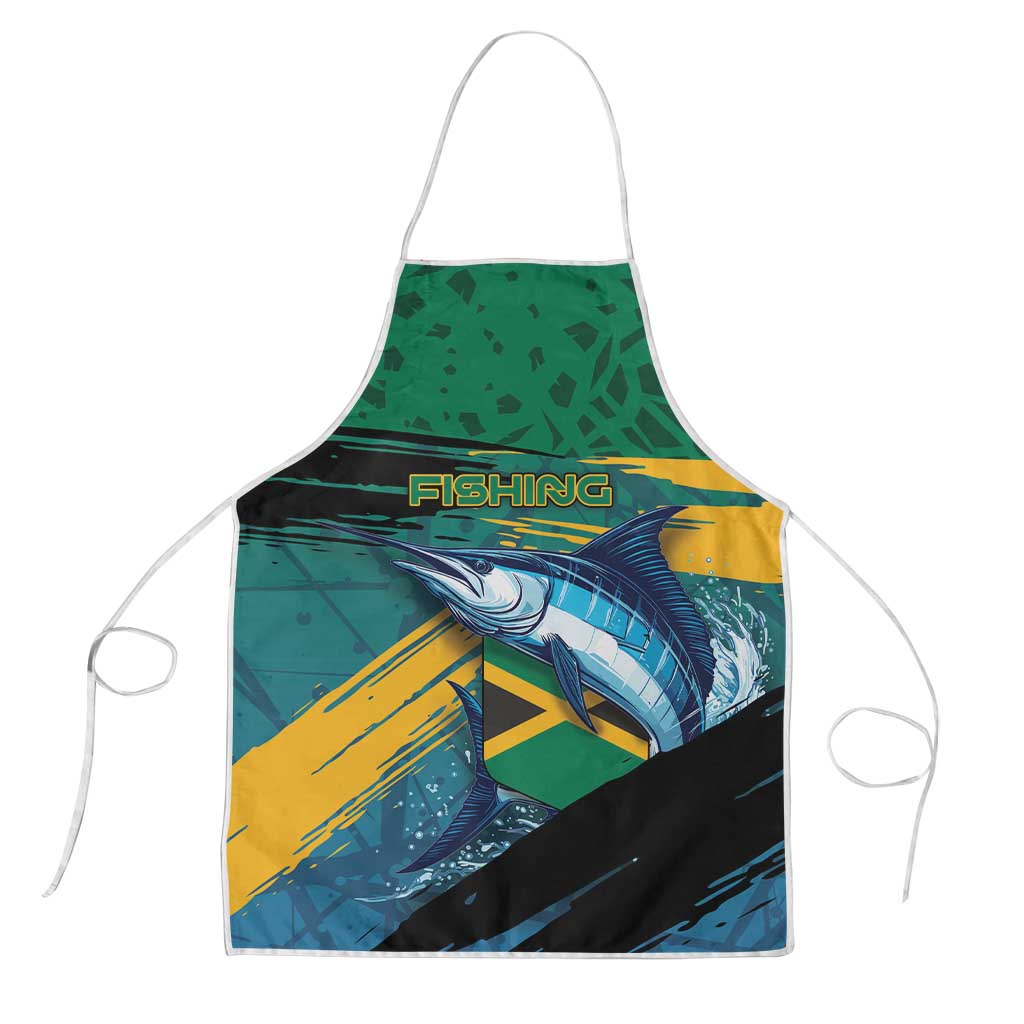 Afro-Jamaicans Fishing Apron Blue Marlin Fish