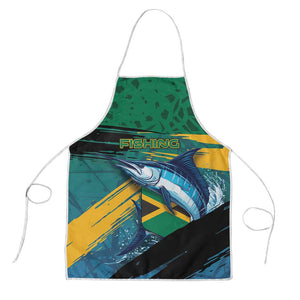 Afro-Jamaicans Fishing Apron Blue Marlin Fish