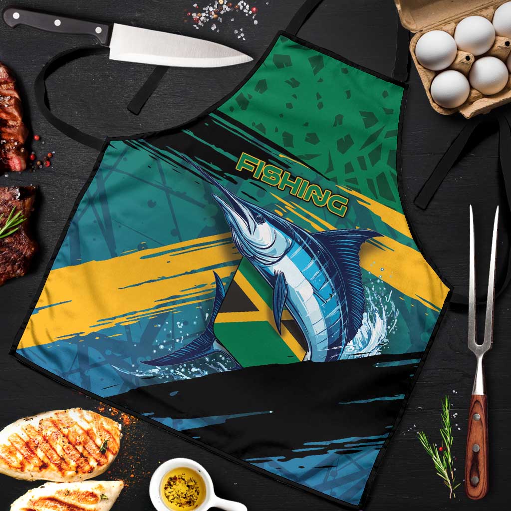 Afro-Jamaicans Fishing Apron Blue Marlin Fish
