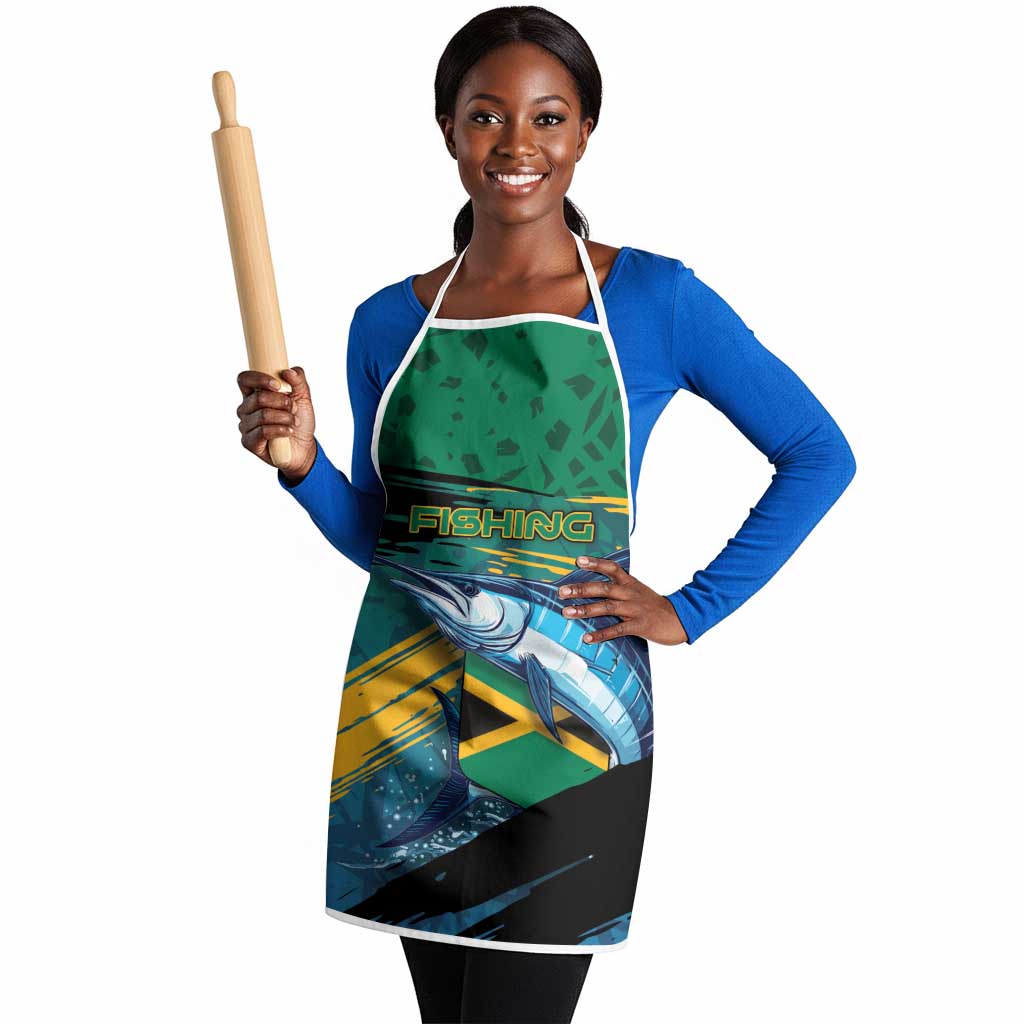 Afro-Jamaicans Fishing Apron Blue Marlin Fish
