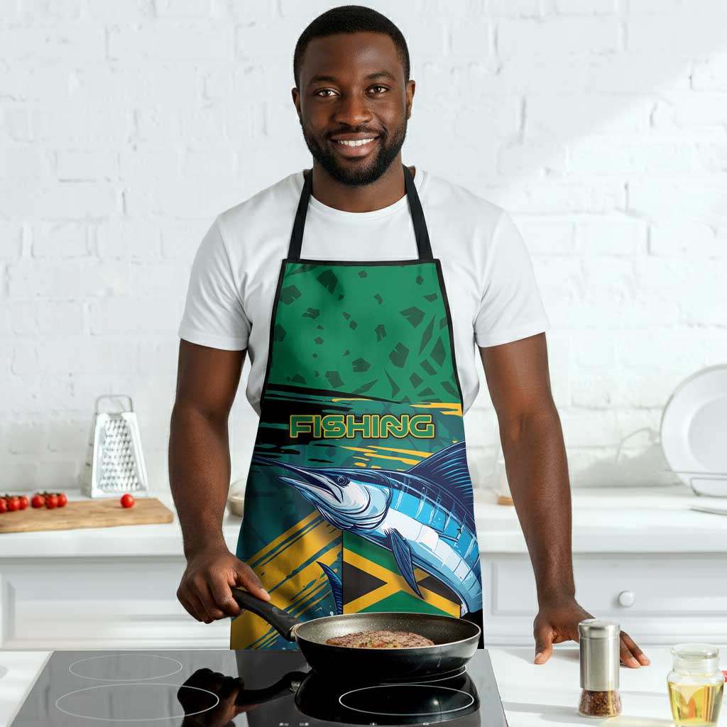 Afro-Jamaicans Fishing Apron Blue Marlin Fish
