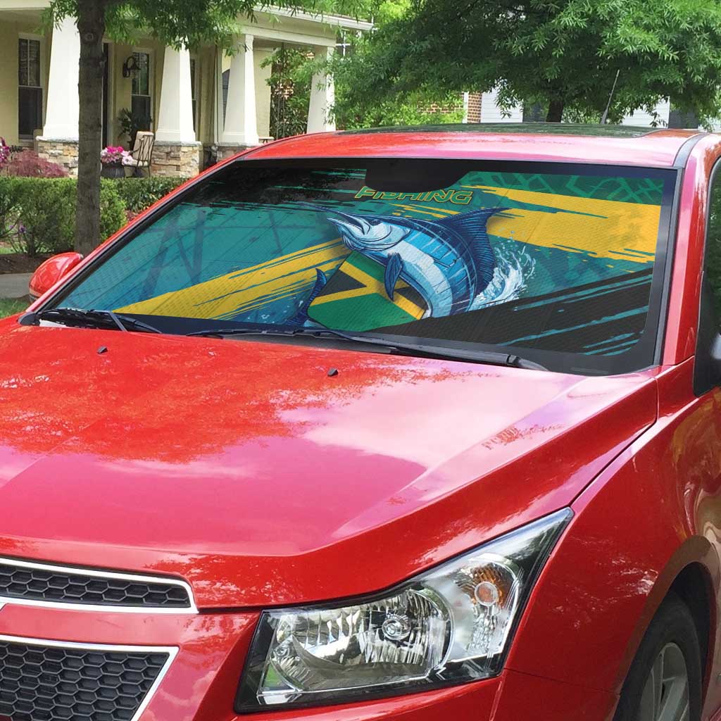 Afro-Jamaicans Fishing Auto Sun Shade Blue Marlin Fish