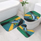 Afro-Jamaicans Fishing Bathroom Set Blue Marlin Fish