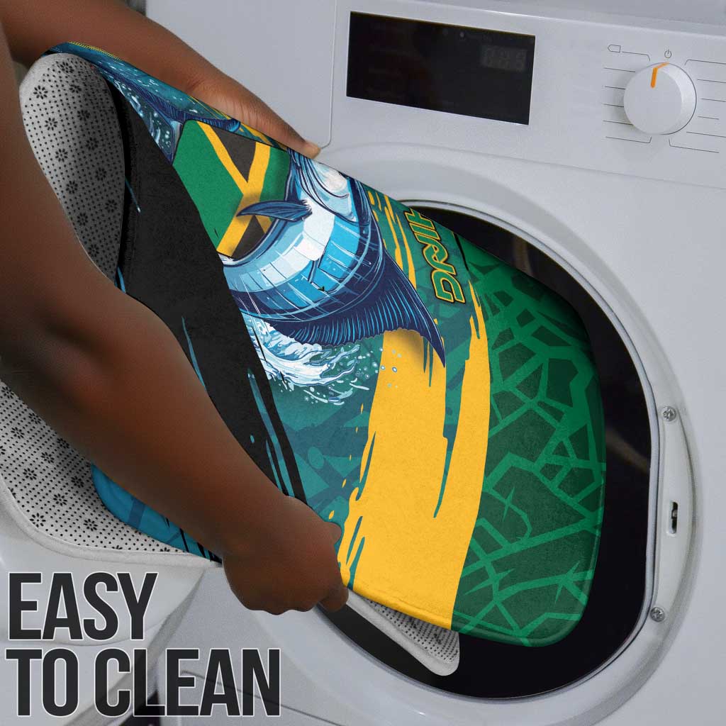 Afro-Jamaicans Fishing Bathroom Set Blue Marlin Fish