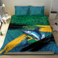 Afro-Jamaicans Fishing Bedding Set Blue Marlin Fish
