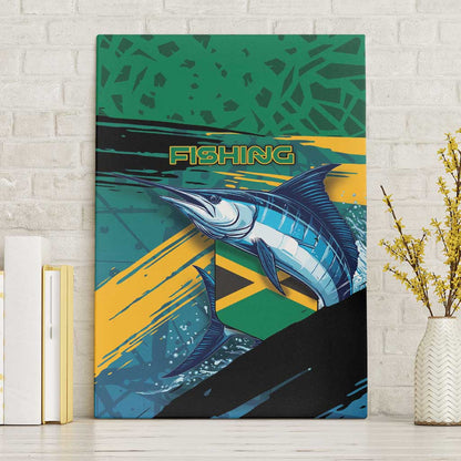 Afro-Jamaicans Fishing Canvas Wall Art Blue Marlin Fish