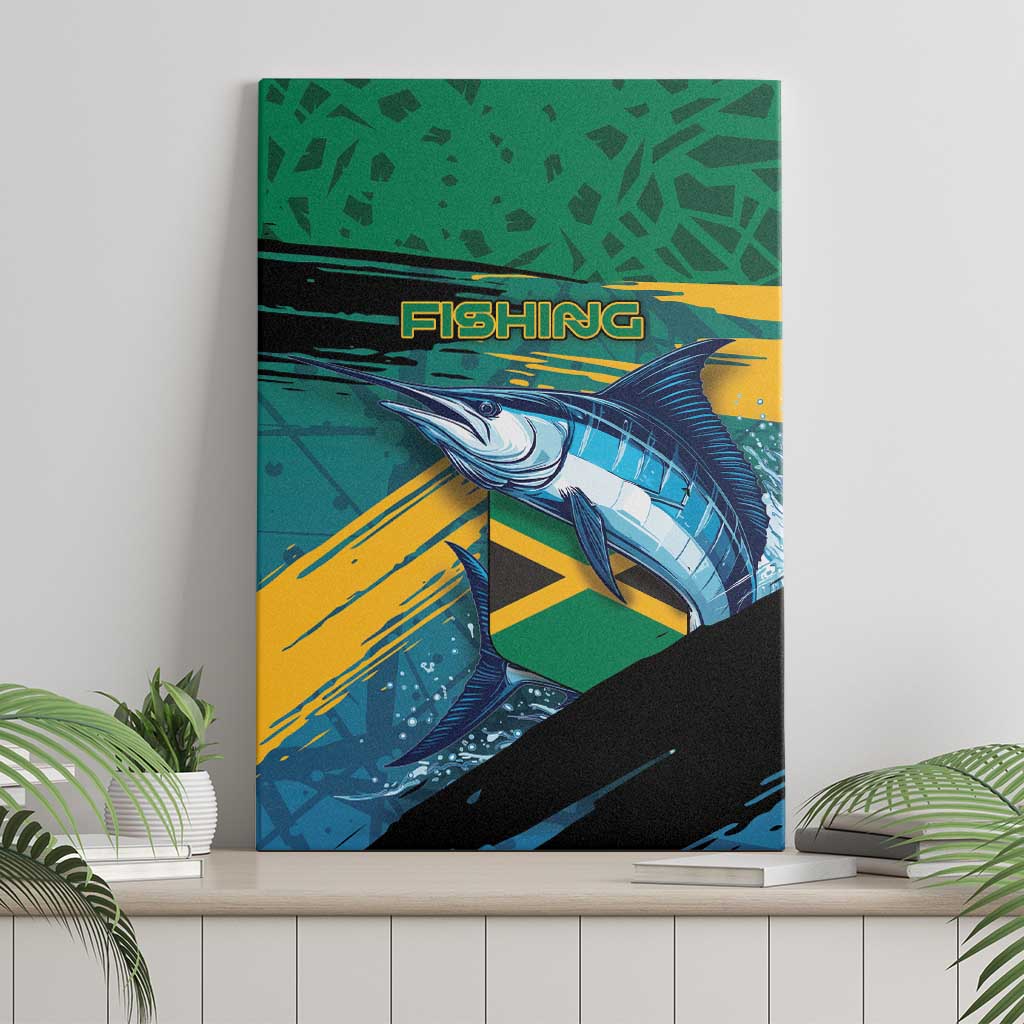 Afro-Jamaicans Fishing Canvas Wall Art Blue Marlin Fish