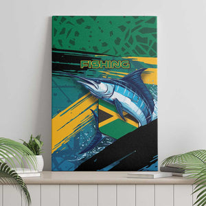 Afro-Jamaicans Fishing Canvas Wall Art Blue Marlin Fish