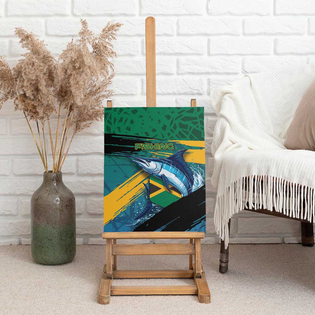 Afro-Jamaicans Fishing Canvas Wall Art Blue Marlin Fish