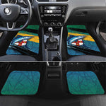 Personalized Afro-Jamaicans Fishing Car Mats Blue Marlin Fish