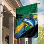 Afro-Jamaicans Fishing Garden Flag Blue Marlin Fish