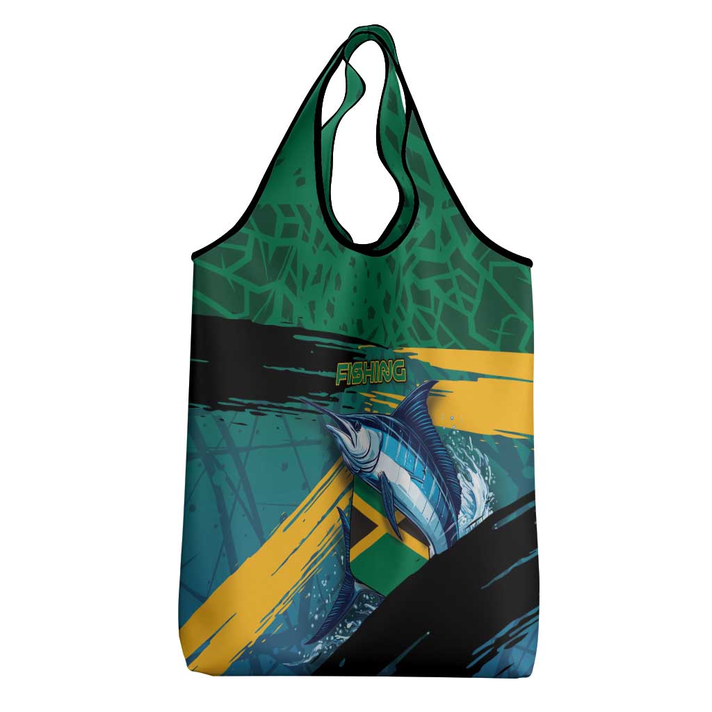 Afro-Jamaicans Fishing Grocery Bag Blue Marlin Fish