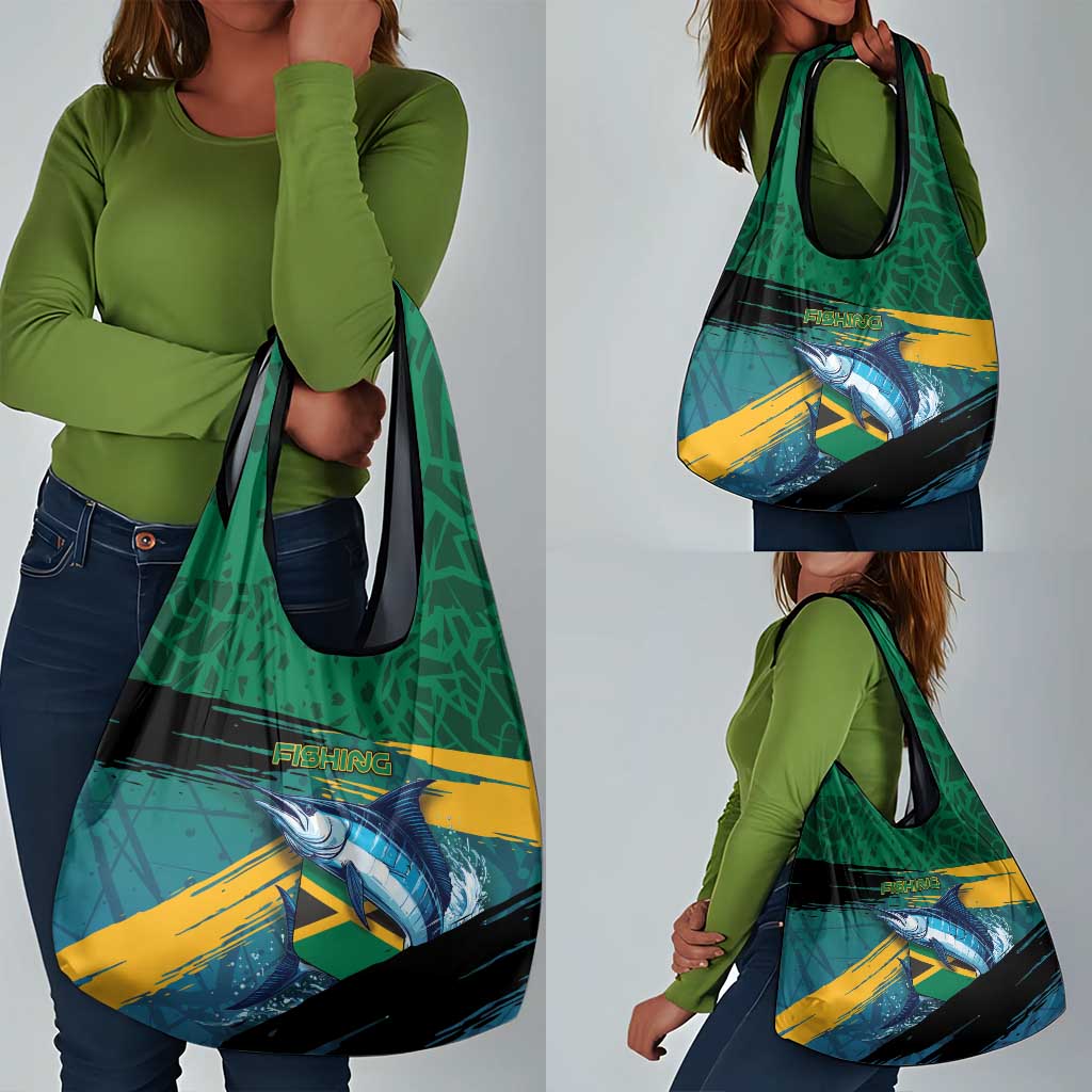 Afro-Jamaicans Fishing Grocery Bag Blue Marlin Fish