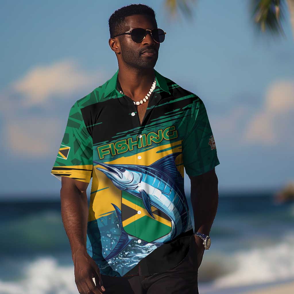 Personalized Afro-Jamaicans Fishing Hawaiian Shirt Blue Marlin Fish