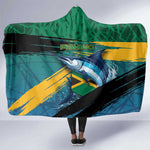Afro-Jamaicans Fishing Hooded Blanket Blue Marlin Fish