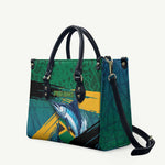 Afro-Jamaicans Fishing Leather Bag Blue Marlin Fish