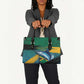 Afro-Jamaicans Fishing Leather Bag Blue Marlin Fish