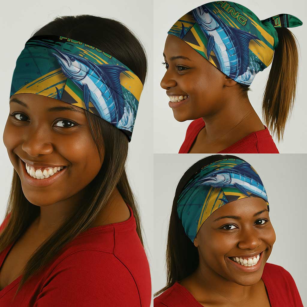 Afro-Jamaicans Fishing Neck Gaiter Blue Marlin Fish