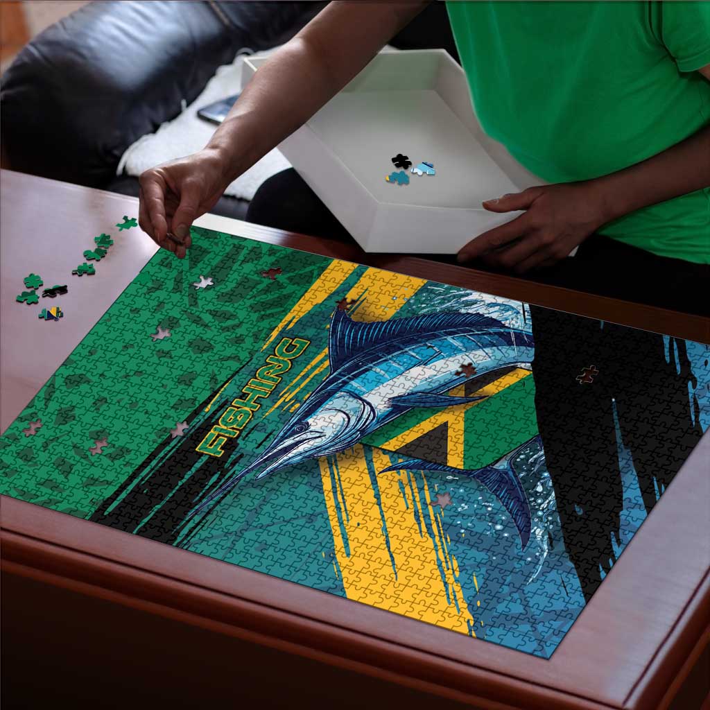 Afro-Jamaicans Fishing Puzzle Blue Marlin Fish