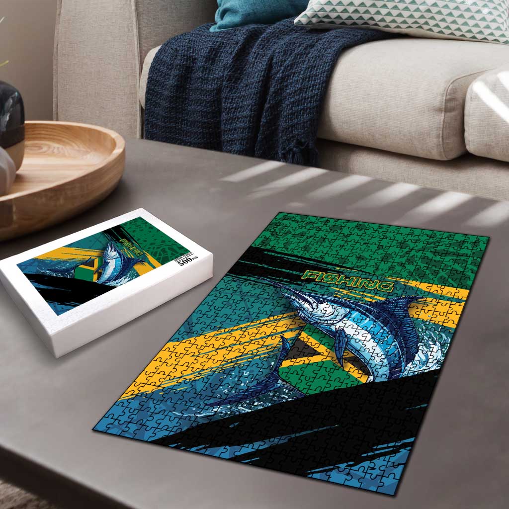 Afro-Jamaicans Fishing Puzzle Blue Marlin Fish