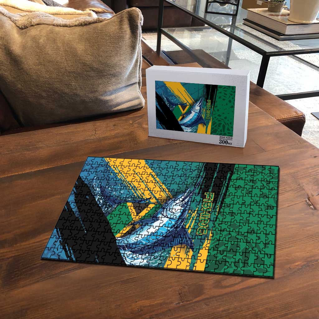 Afro-Jamaicans Fishing Puzzle Blue Marlin Fish