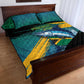 Afro-Jamaicans Fishing Quilt Bed Set Blue Marlin Fish