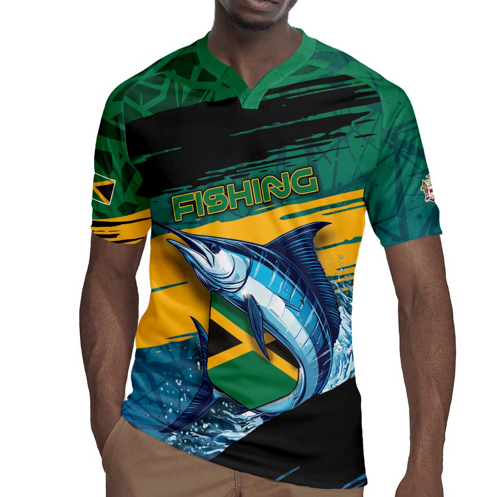 Personalized Afro-Jamaicans Fishing Rugby Jersey Blue Marlin Fish
