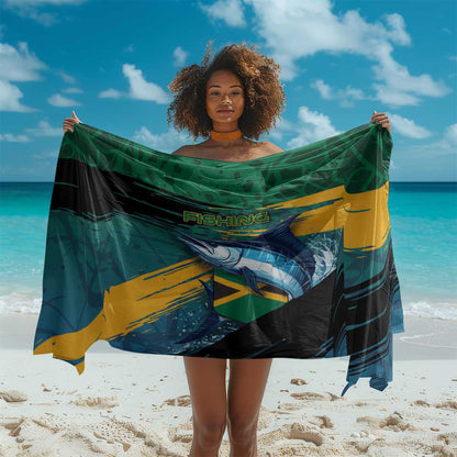 Afro-Jamaicans Fishing Sarong Blue Marlin Fish