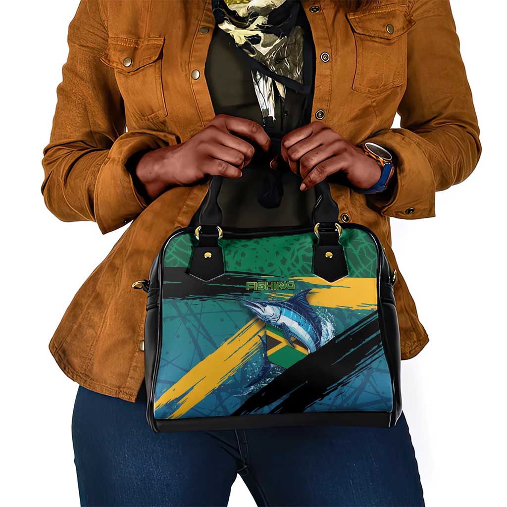 Afro-Jamaicans Fishing Shoulder Handbag Blue Marlin Fish