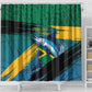 Afro-Jamaicans Fishing Shower Curtain Blue Marlin Fish