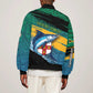 Personalized Afro-Jamaicans Fishing Sleeve Zip Bomber Jacket Blue Marlin Fish
