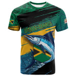 Personalized Afro-Jamaicans Fishing T shirt Blue Marlin Fish