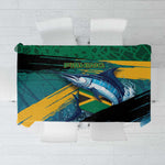 Afro-Jamaicans Fishing Tablecloth Blue Marlin Fish