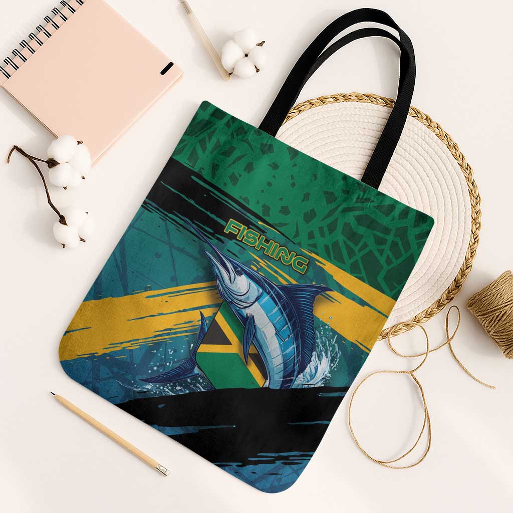 Afro-Jamaicans Fishing Tote Bag Blue Marlin Fish