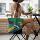 Afro-Jamaicans Fishing Tote Bag Blue Marlin Fish