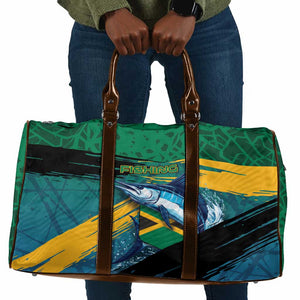 Afro-Jamaicans Fishing Travel Bag Blue Marlin Fish