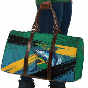 Afro-Jamaicans Fishing Travel Bag Blue Marlin Fish