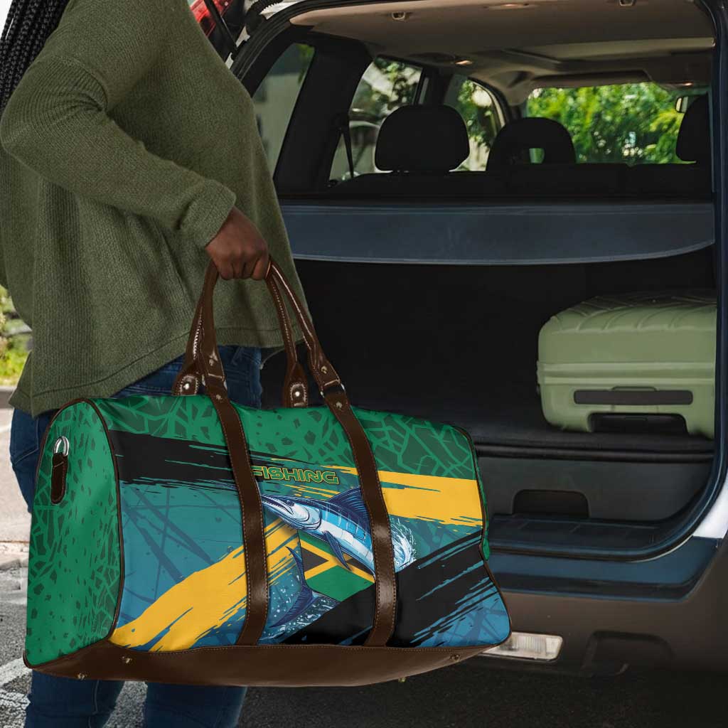 Afro-Jamaicans Fishing Travel Bag Blue Marlin Fish