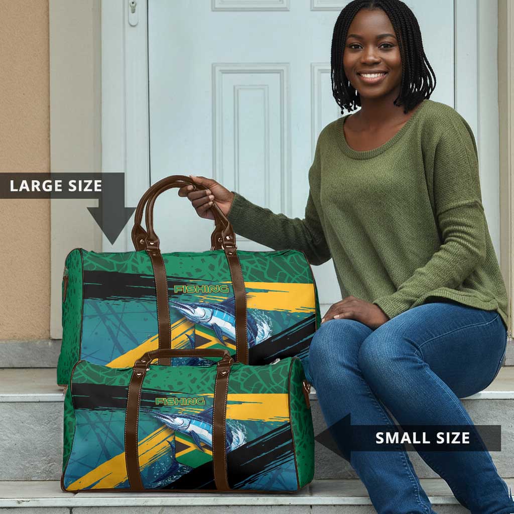 Afro-Jamaicans Fishing Travel Bag Blue Marlin Fish