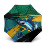Afro-Jamaicans Fishing Umbrella Blue Marlin Fish