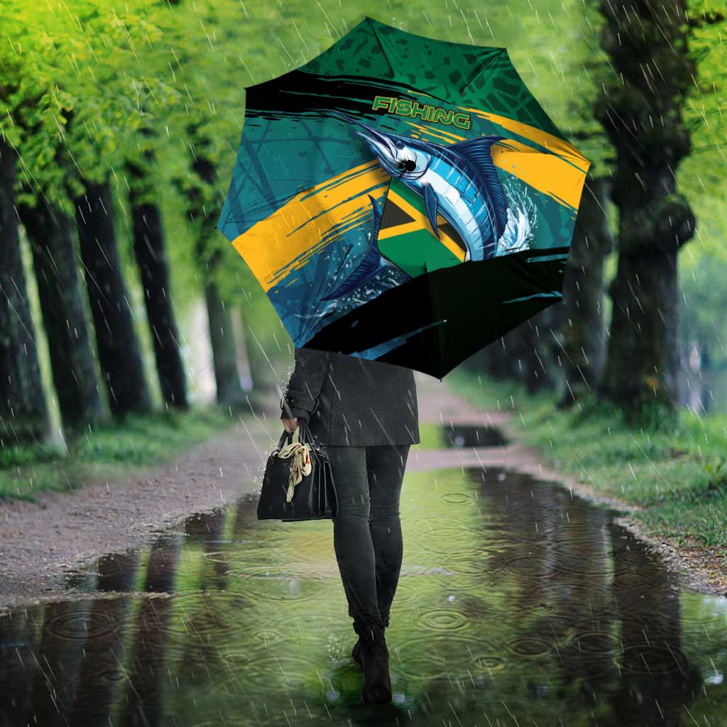 Afro-Jamaicans Fishing Umbrella Blue Marlin Fish