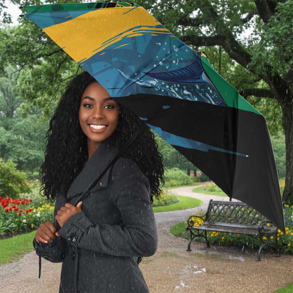 Afro-Jamaicans Fishing Umbrella Blue Marlin Fish