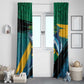 Afro-Jamaicans Fishing Window Curtain Blue Marlin Fish
