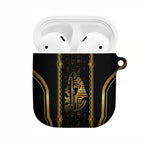 Egypt Was Sceptre AirPods Case Gold Pharaoh Patterns