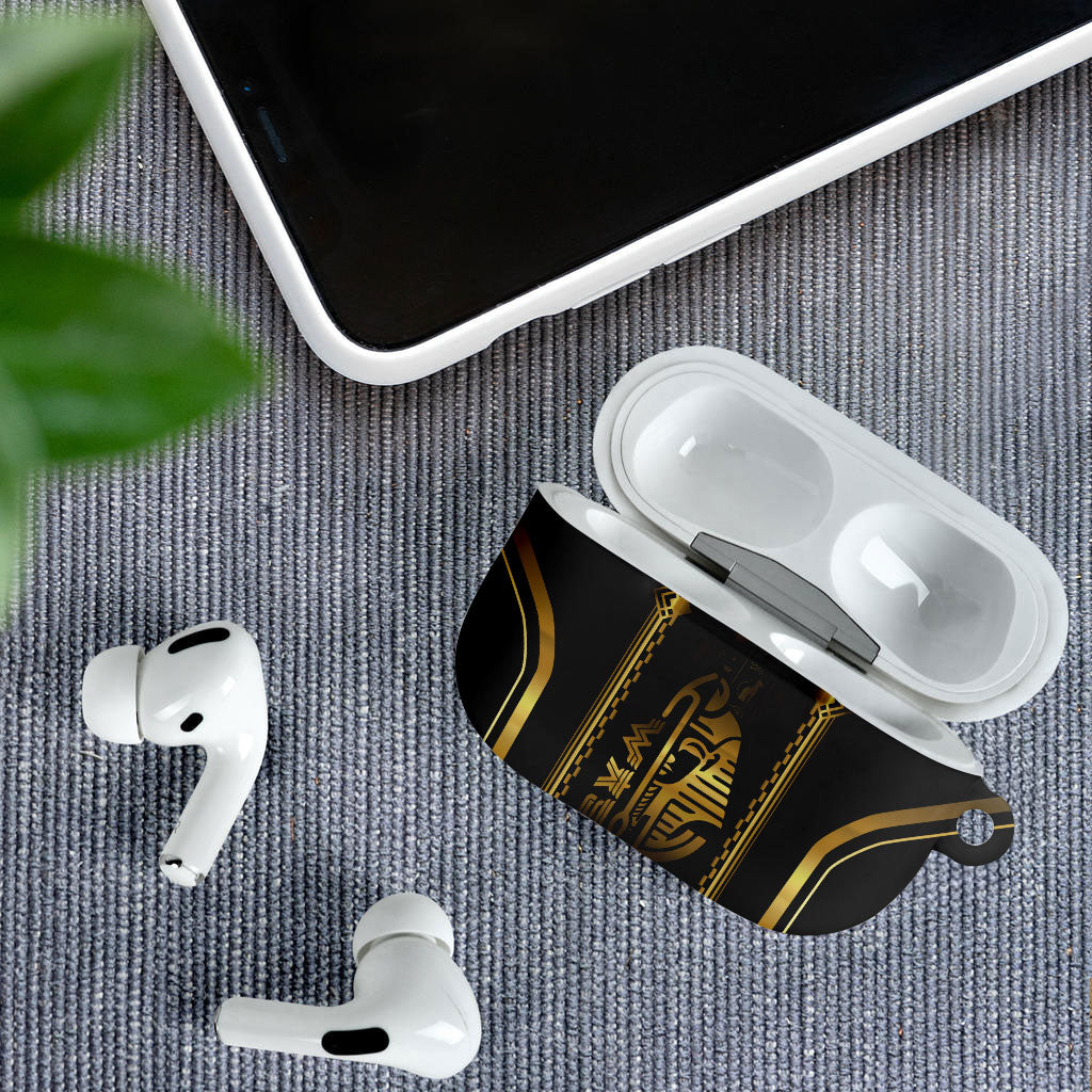 Egypt Was Sceptre AirPods Case Gold Pharaoh Patterns