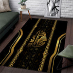 Egypt Was Sceptre Area Rug Gold Pharaoh Patterns