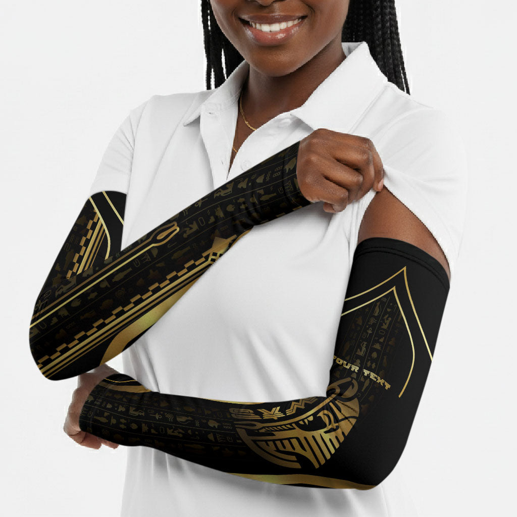 Personalized Egypt Was Sceptre Arm Sleeves Gold Pharaoh Patterns