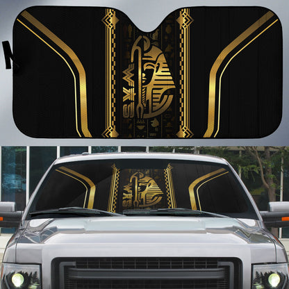 Egypt Was Sceptre Auto Sun Shade Gold Pharaoh Patterns